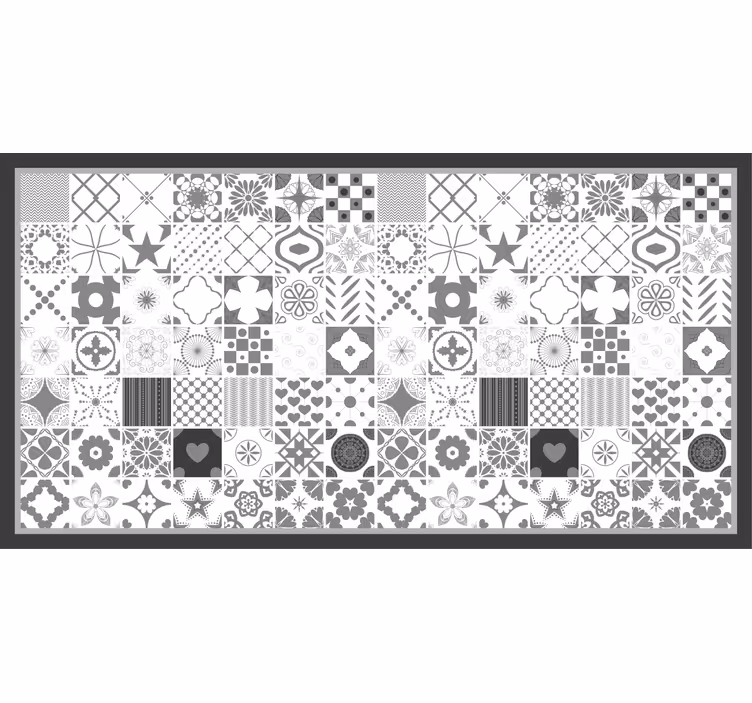 Gray roller blind "trujillo" grey tiles - TenStickers