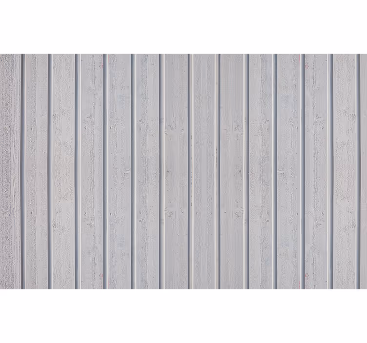 Gray roller blind with white wooden slats - TenStickers