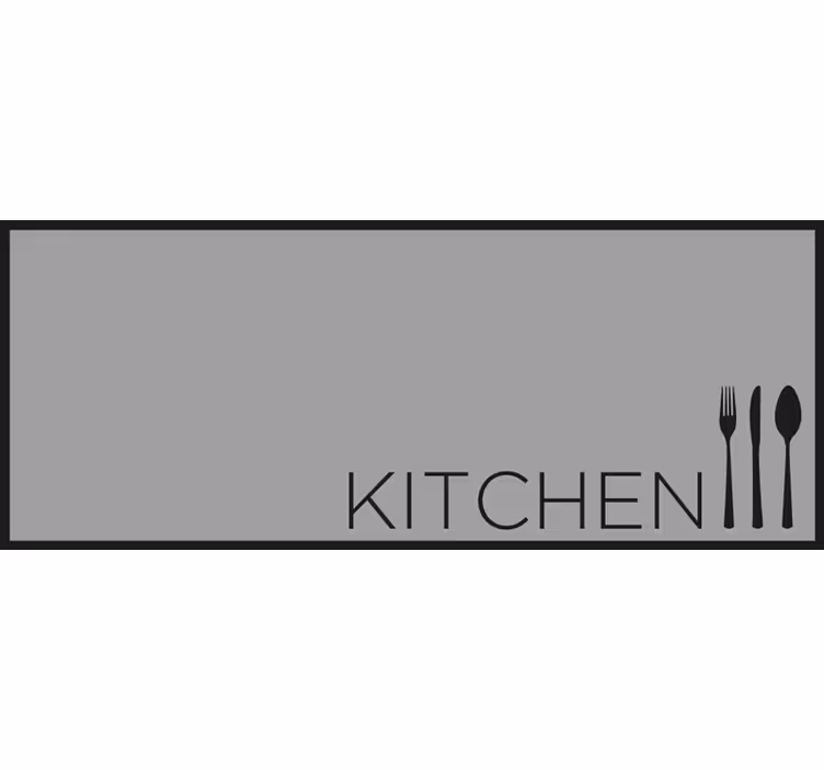 Gray roller blind for a stylish kitchen - TenStickers