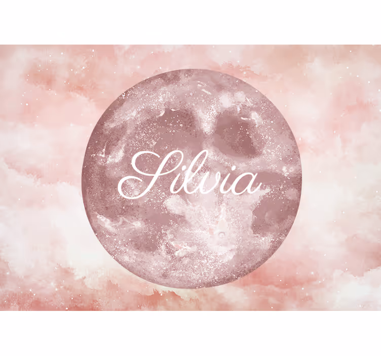 Pink roller blind moonlit dreams - TenStickers