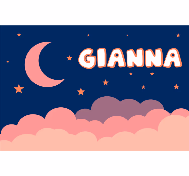 Purple roller blind with customizable moon and sky - TenStickers