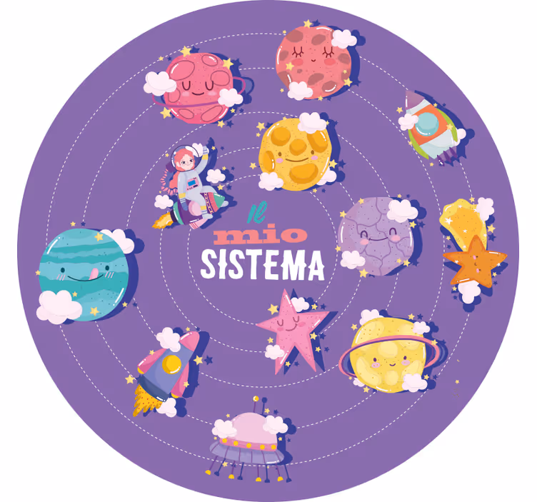 Purple roller blind my system - TenStickers
