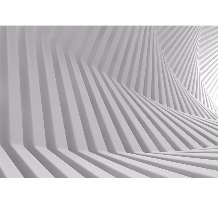 Living room roller blind abstract geometric waves - TenStickers