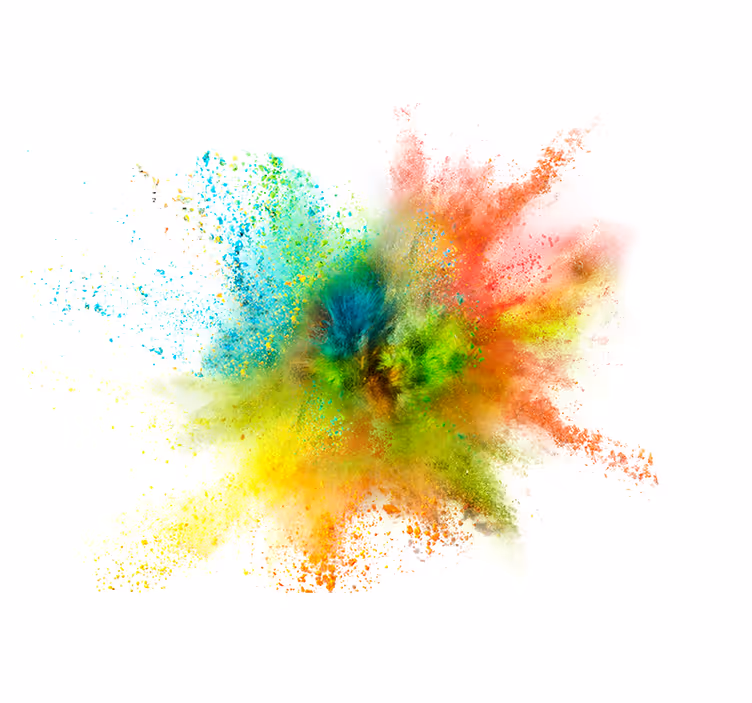 Explosion splash living room roller blind - TenStickers