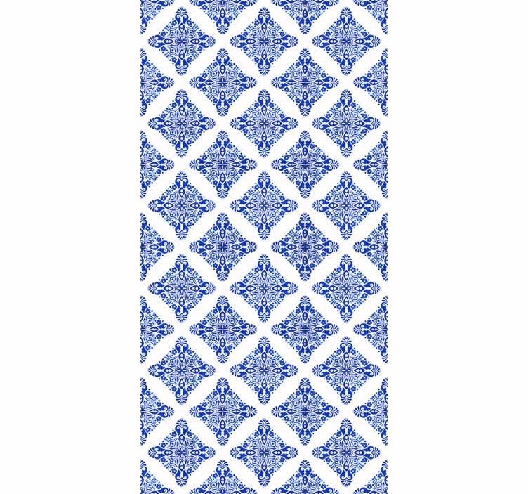 Patterned blue roller blind - TenStickers