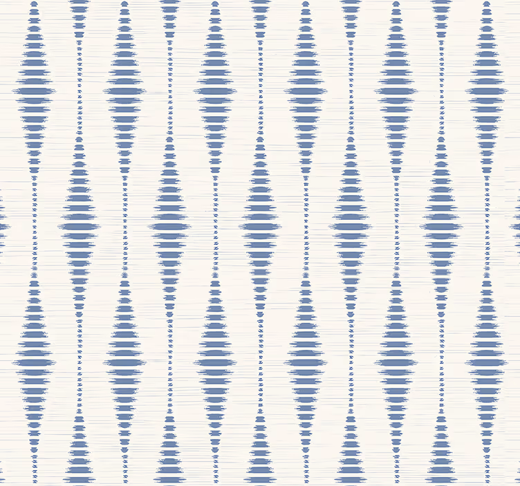 Blue roller blind rabaul ikat blue and beige - TenStickers
