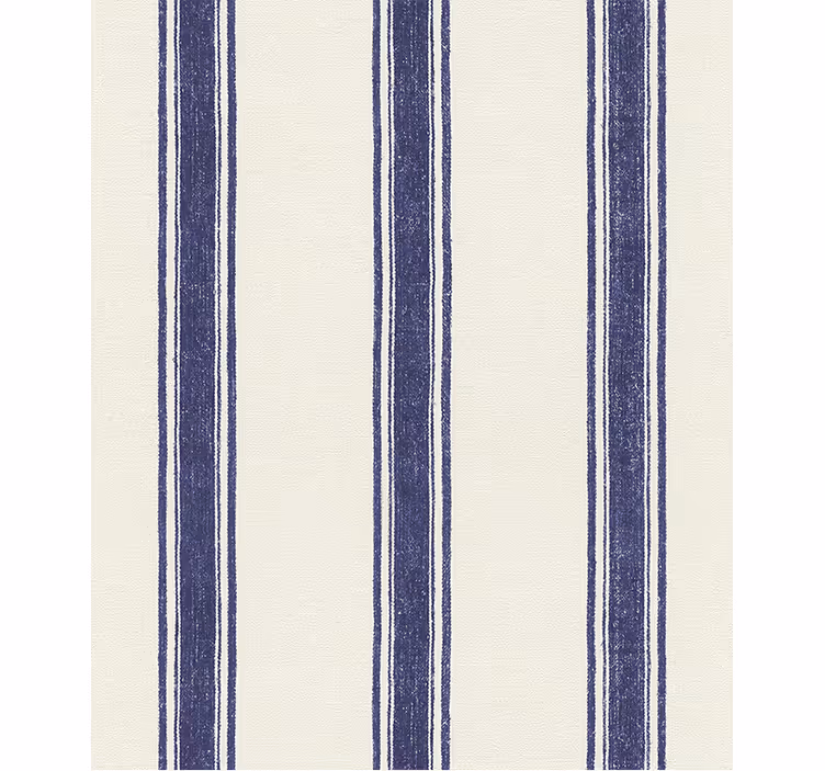 Blue roller blind with vertical navy blue lines - TenStickers