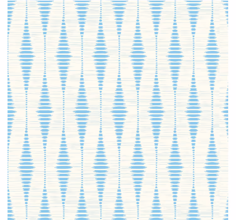 Blue roller blind in light blue rabaul ikat - TenStickers