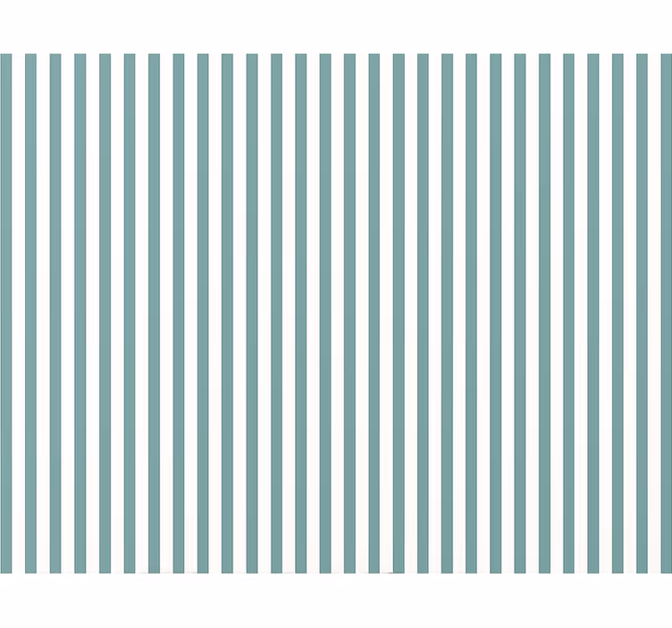 Blue roller blind in teal pinstripe design - TenStickers