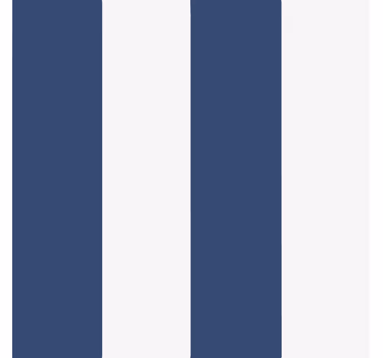 Blue roller blind in classic nautical stripe - TenStickers