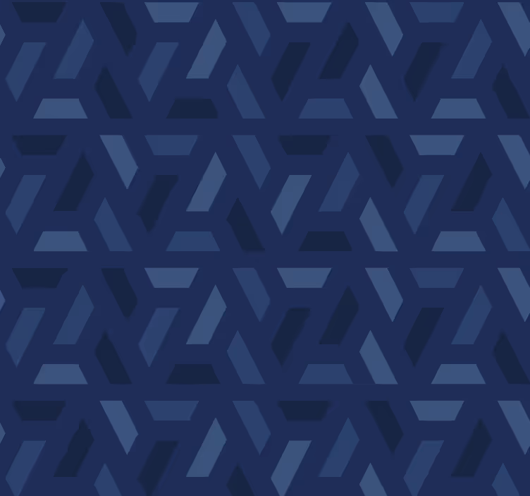 Blue roller blind with triangles pattern - TenStickers