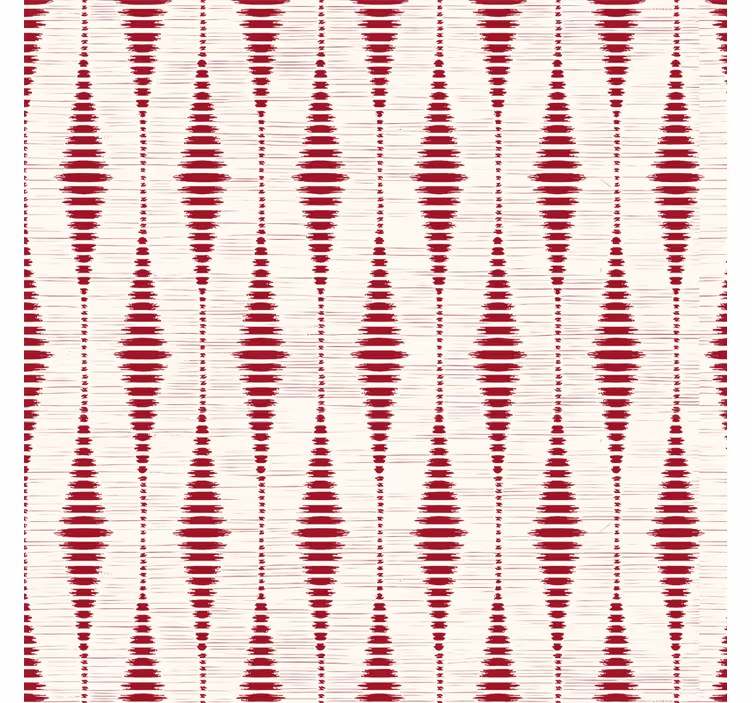 Modern roller blind in red rabaul ikat design - TenStickers