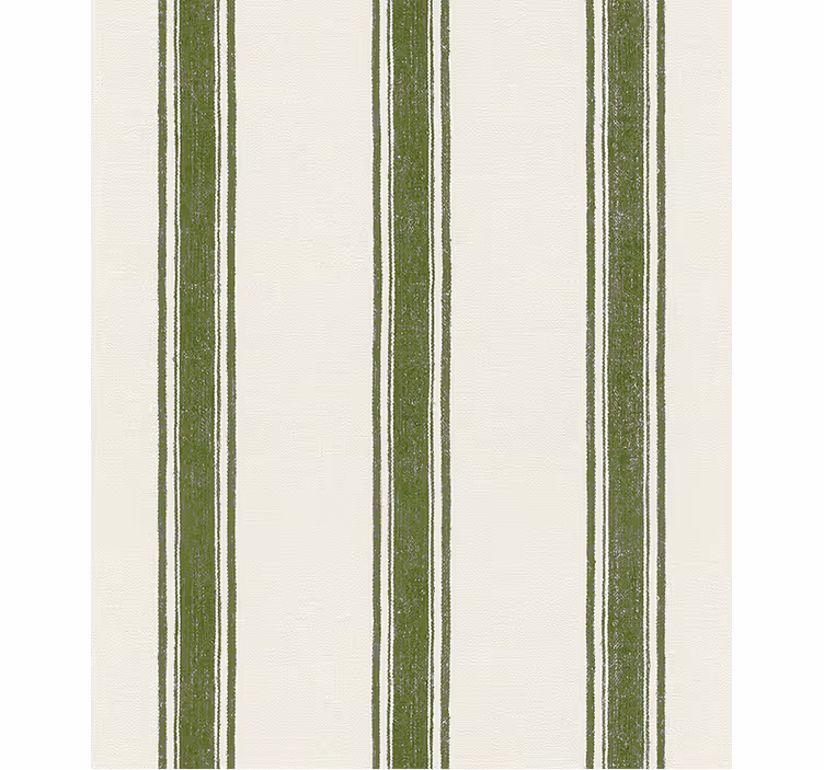 Modern roller blind in vertical lines moss green - TenStickers