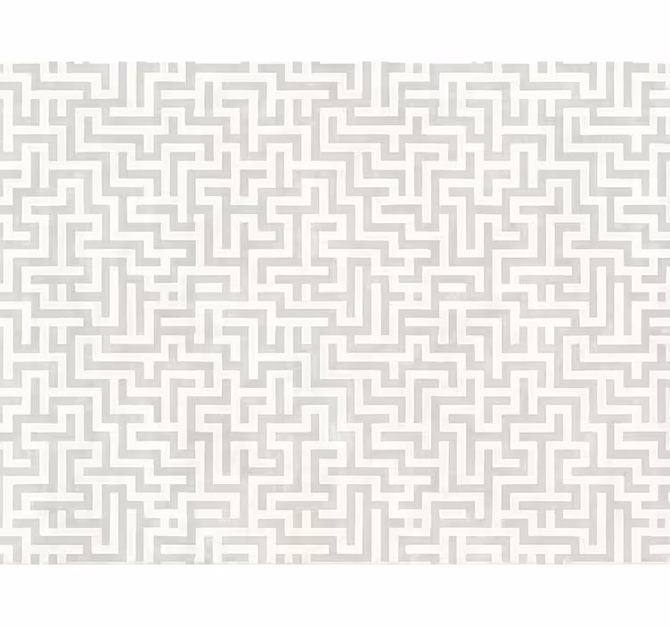 Modern roller blind silver maze pattern - TenStickers
