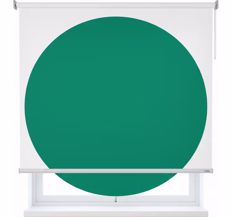 Green roller blind in verde color - TenStickers