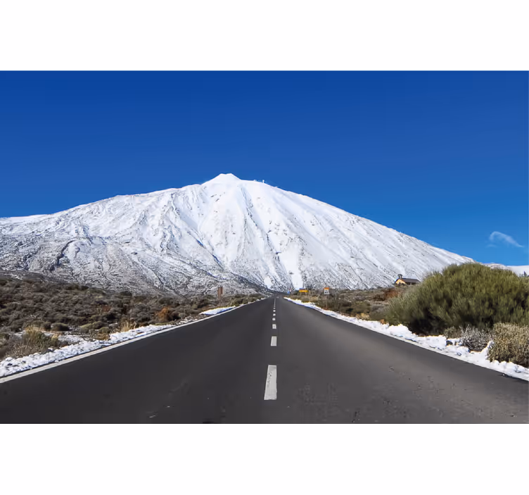 Living room roller blind road to teide - TenStickers