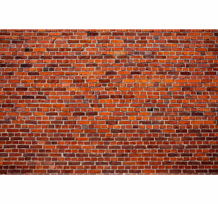 Living room roller blind modern brick industrial style - TenStickers