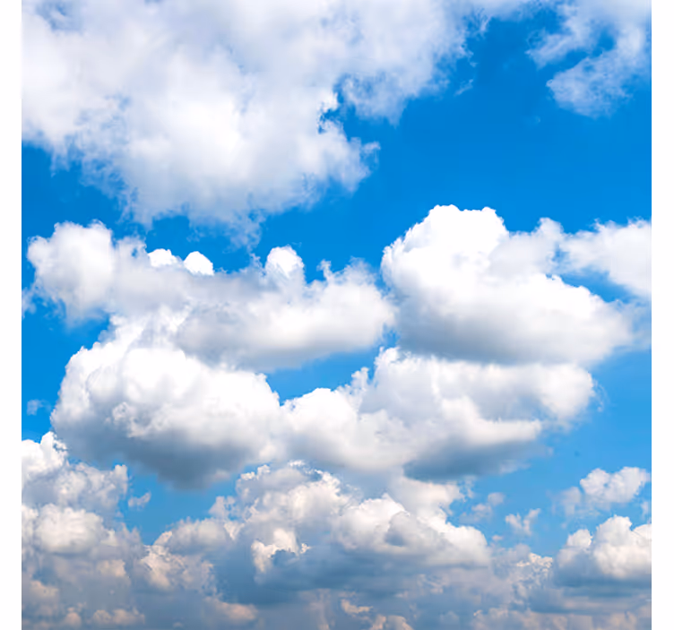 Living room roller blind beautiful blue sky clouds - TenStickers