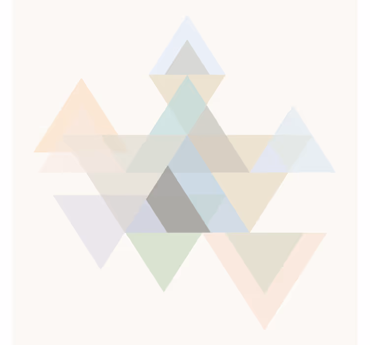 Living room roller blind colorful triangle art - TenStickers