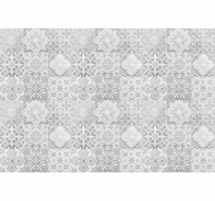 Gray roller blind with stone effect mosaic pattern - TenStickers