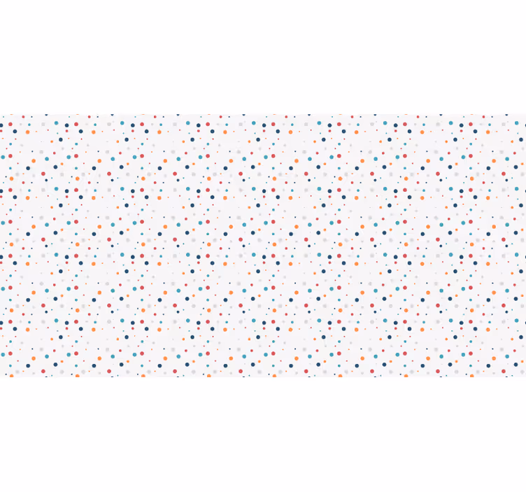 Gray roller blind in nordic style with colorful dots - TenStickers