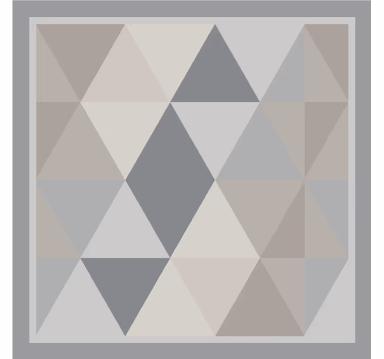 Gray roller blind with gray pantone triangles - TenStickers