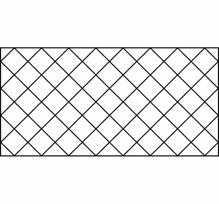 White roller blind with black and white nordic squares - TenStickers