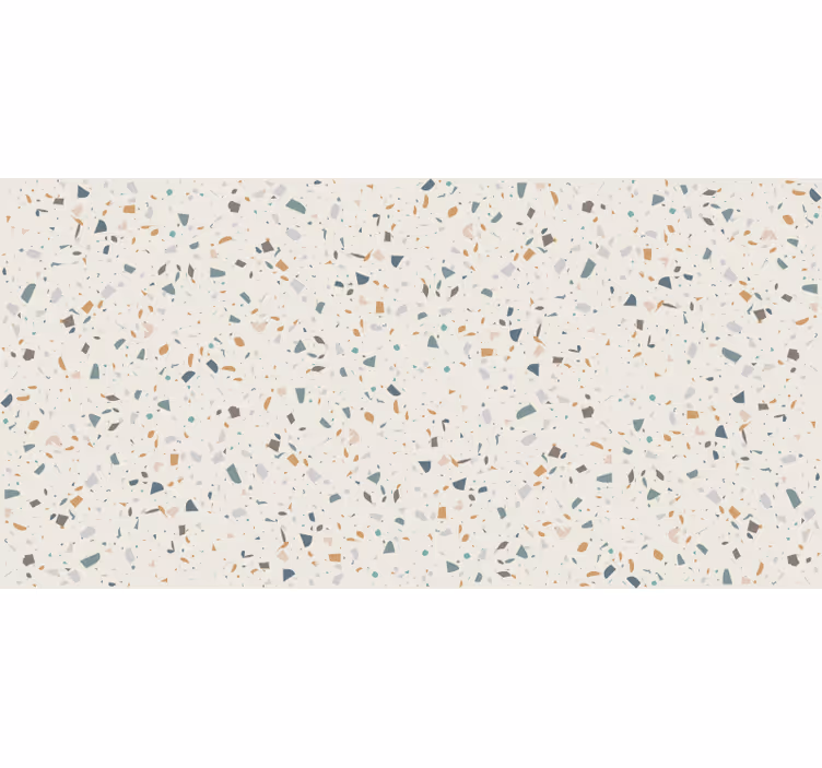 Beige roller blind with beige terrazzo motif - TenStickers