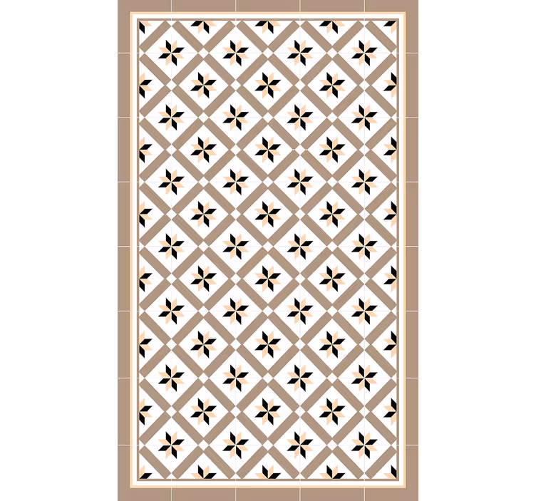Beige roller blind hydraulic brown - TenStickers