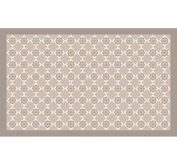 Beige roller blind in cement beige tiles design - TenStickers