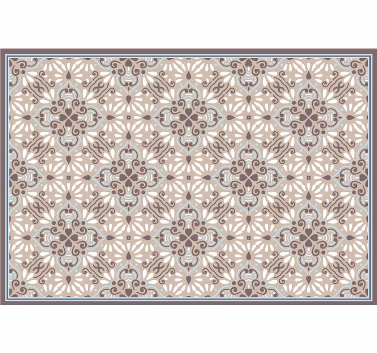 Beige roller blind beige white mosaic - TenStickers