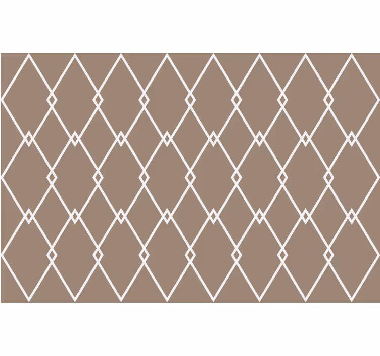 Beige roller blind in kitchen geometric style - TenStickers