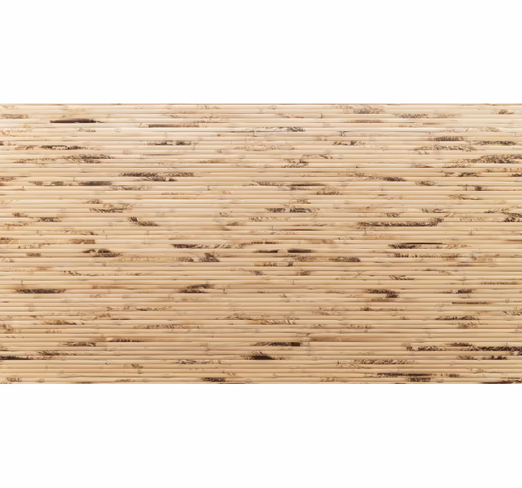 Beige roller blind with horizontal light brown slats - TenStickers