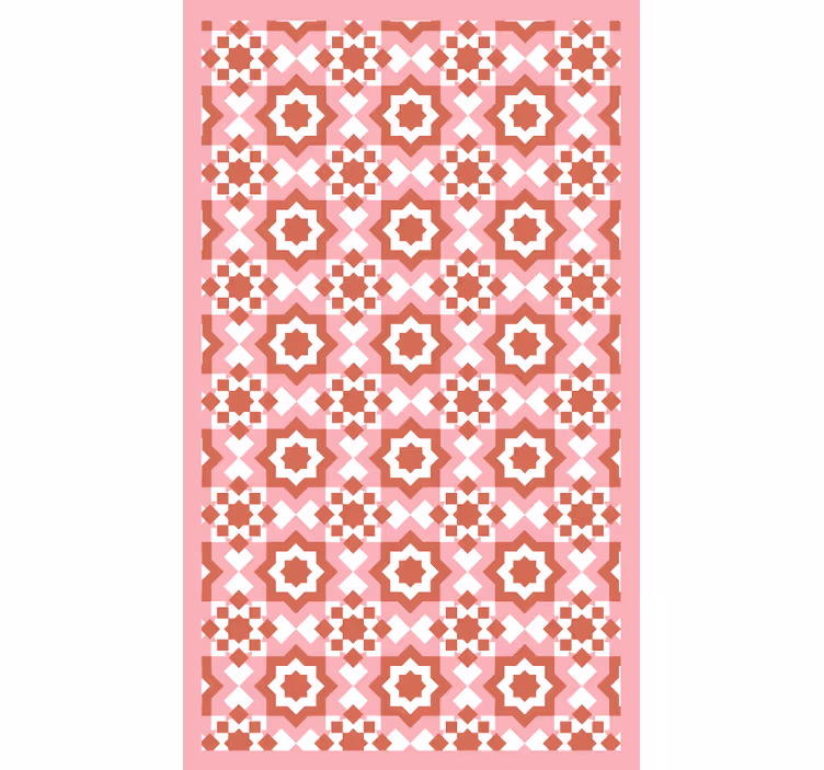 Bedroom roller blind with red squares pattern - TenStickers