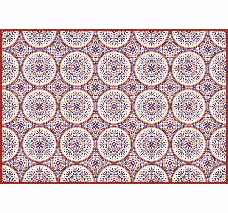 Bedroom roller blind with majolica tiles design - TenStickers