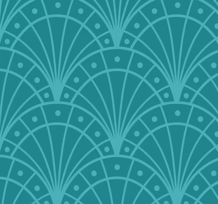 Artdeco style bedroom roller blind - TenStickers