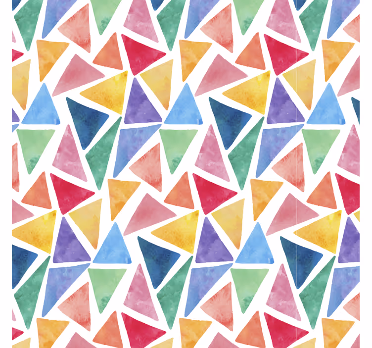Colorful triangles bedroom roller blind - TenStickers