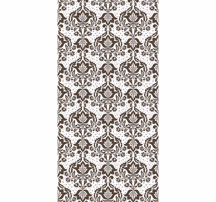 Bedroom roller blind with decorative flowers - TenStickers