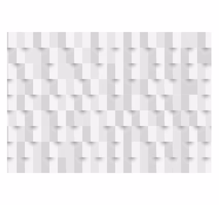 White roller blind geometric design - TenStickers