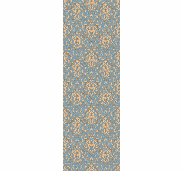 Vintage roller blind with ornate floral design - TenStickers