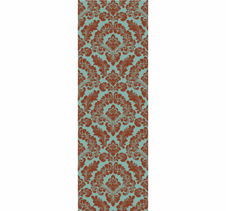 Vintage roller blind elegant damask pattern - TenStickers