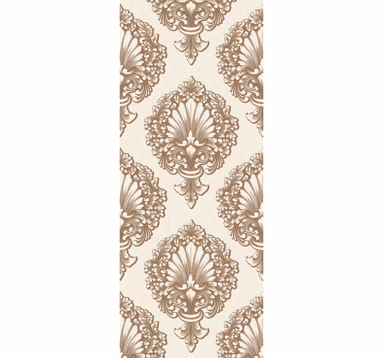 Vintage roller blind with elegant shell patterns - TenStickers