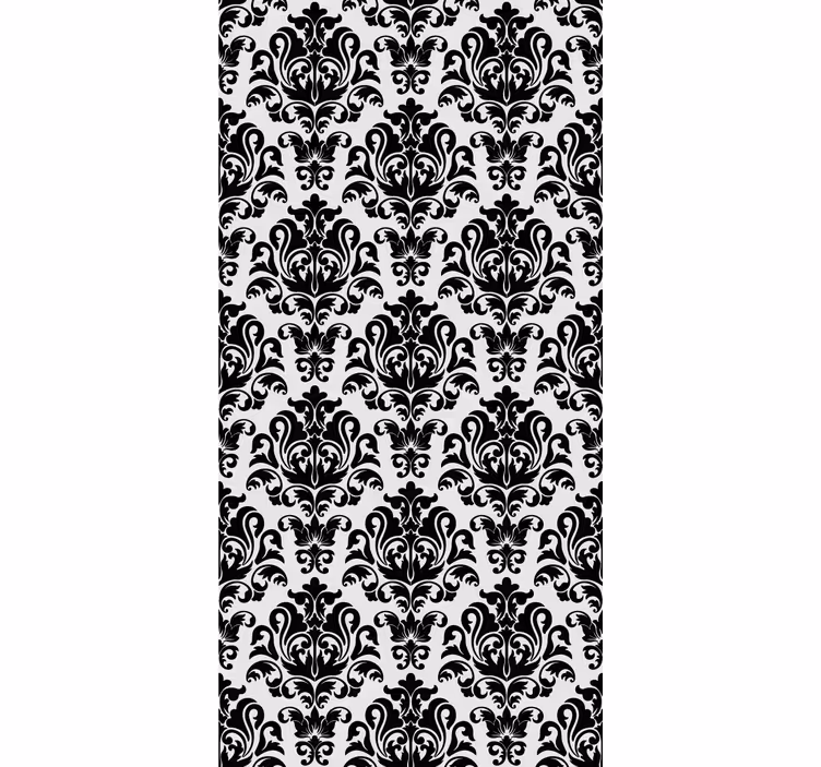 Vintage roller blind elegant monochrome design - TenStickers