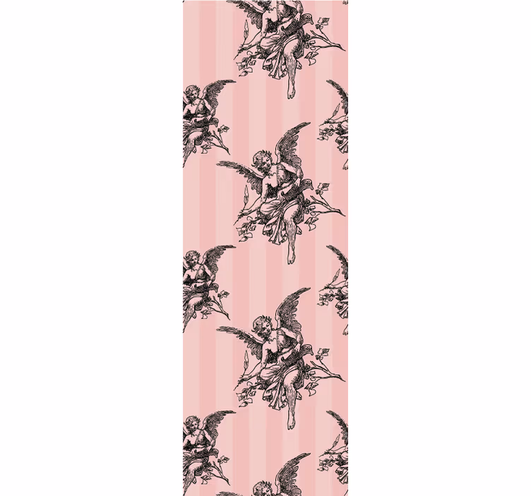 Vintage roller blind baroque angels design - TenStickers
