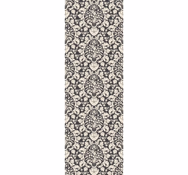 Vintage roller blind in baroque damask design - TenStickers