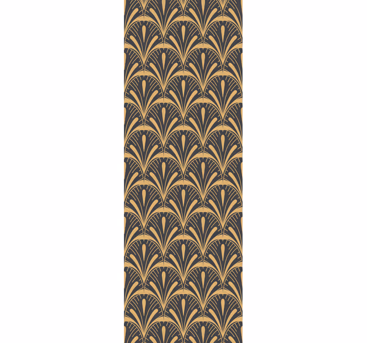Vintage roller blind art deco fan design - TenStickers