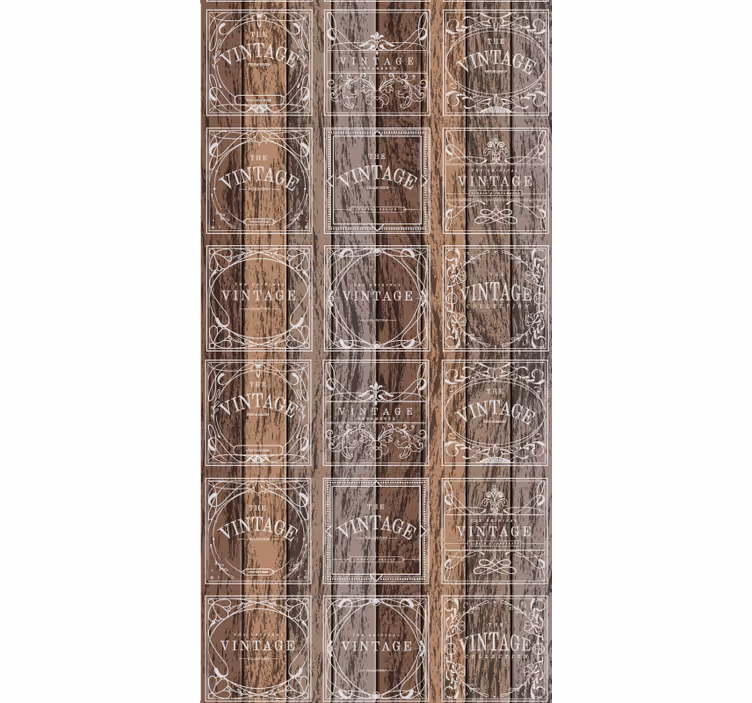 Vintage roller blind with stamped barrels design - TenStickers