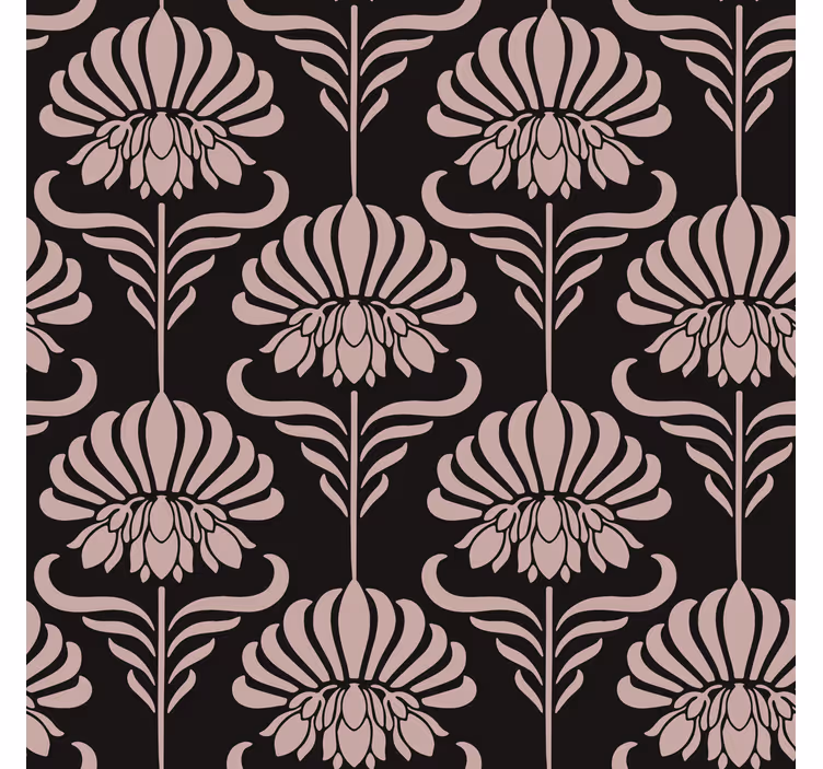 Vintage roller blind with art nouveau patterns - TenStickers