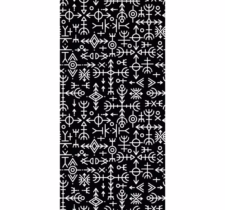 Vintage roller blind viking symbols collection - TenStickers