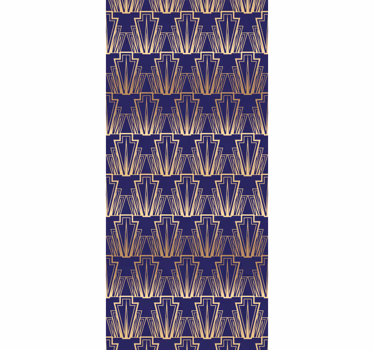 Vintage roller blind with gradient gold decor pattern - TenStickers